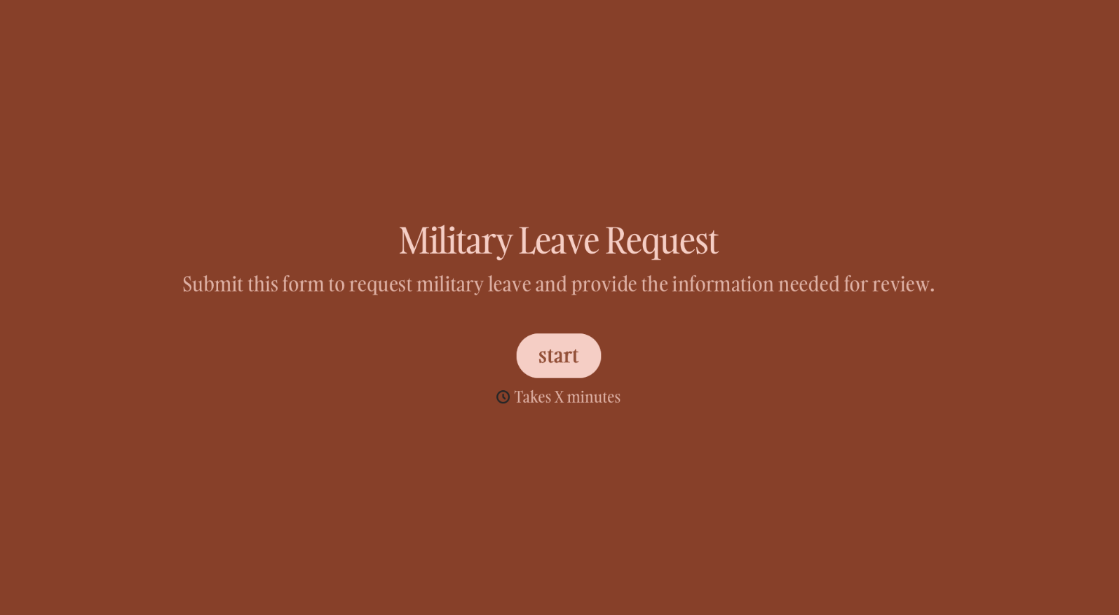 Military Leave Form Template