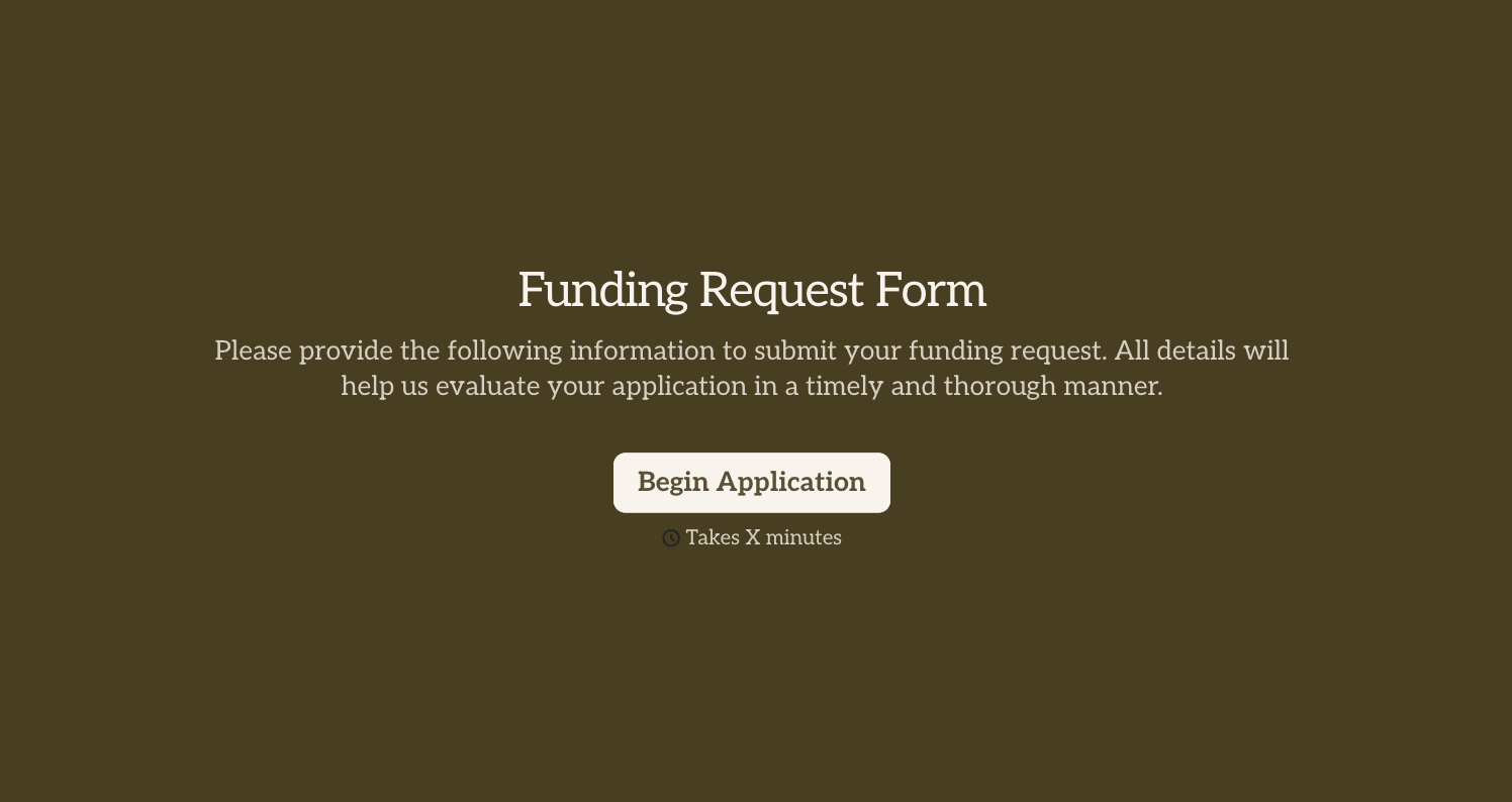 Funding Request Form Template