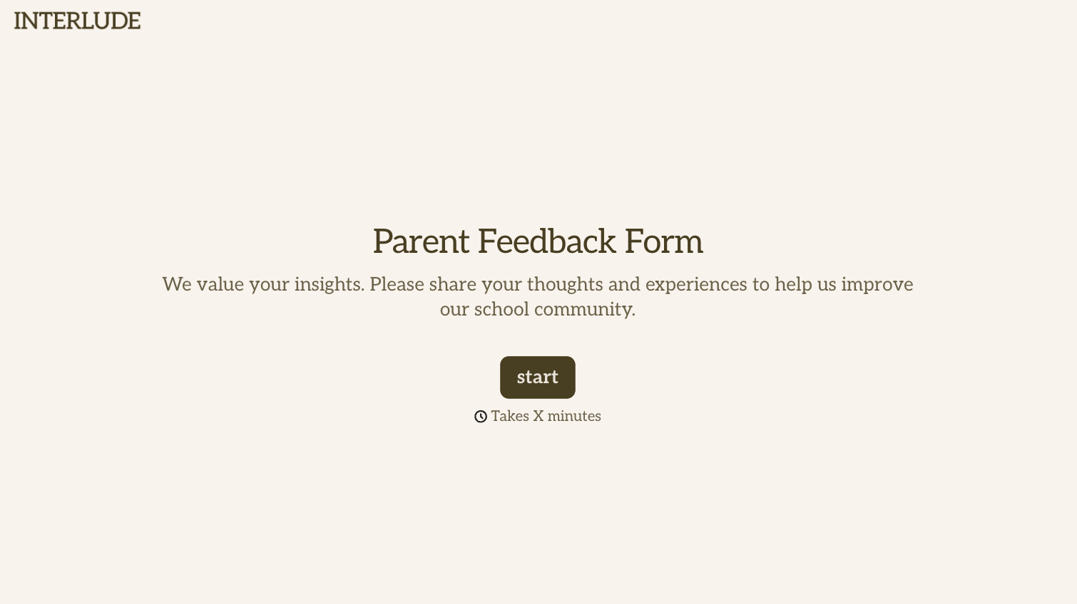 Parent Feedback Form Template