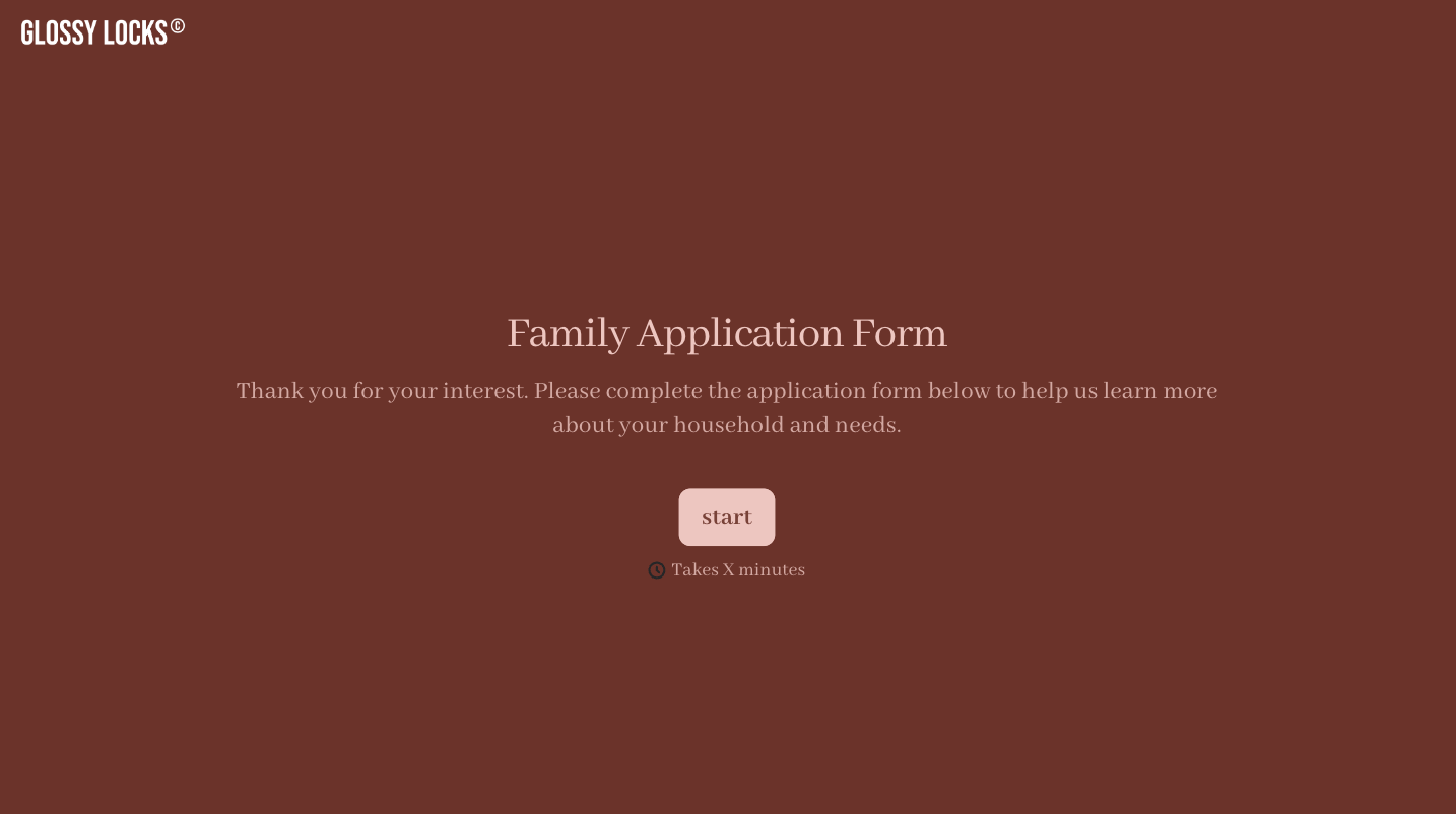Family Application Form Template
