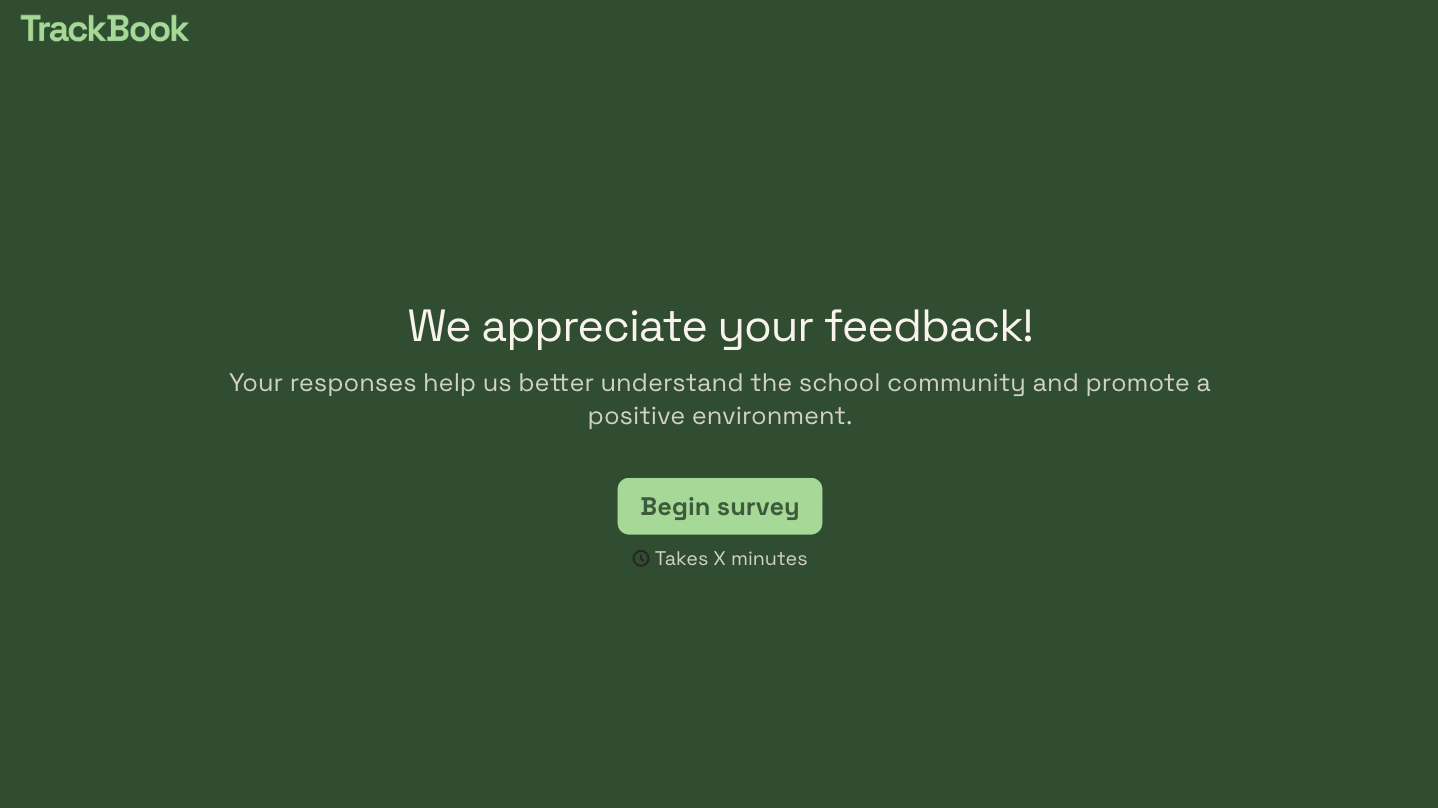 School Climate Survey Form Template
