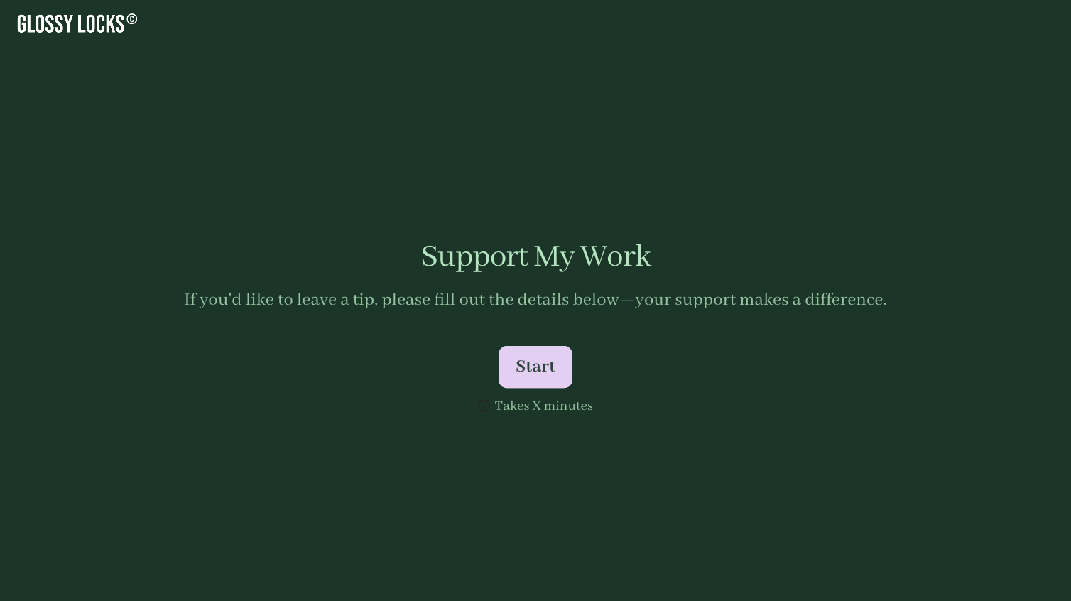 Virtual Tip Jar Form Template