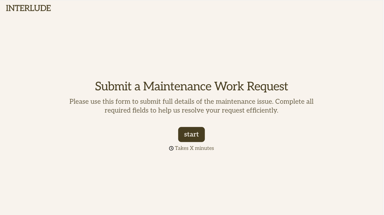 Maintenance Work Order Form Template