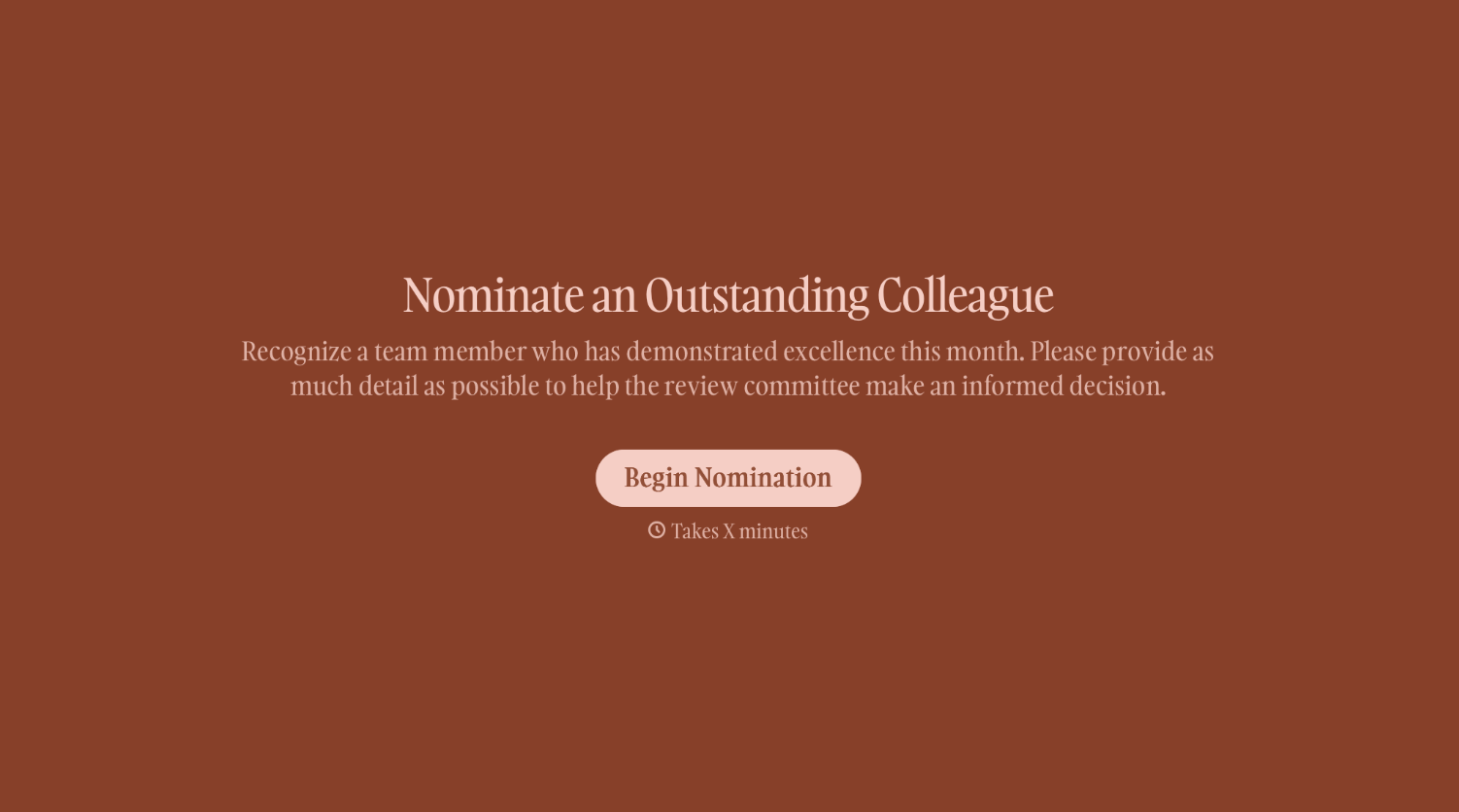Employee of the Month Nomination Form