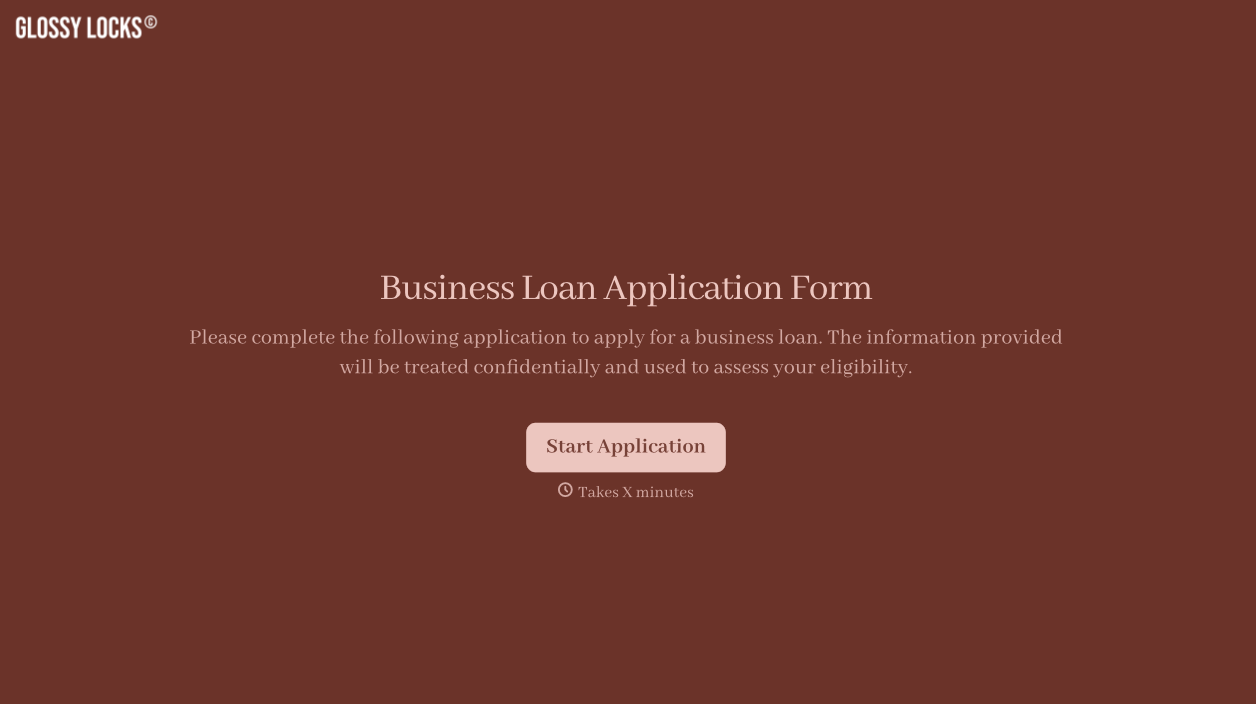 Business Loan Application Form Template