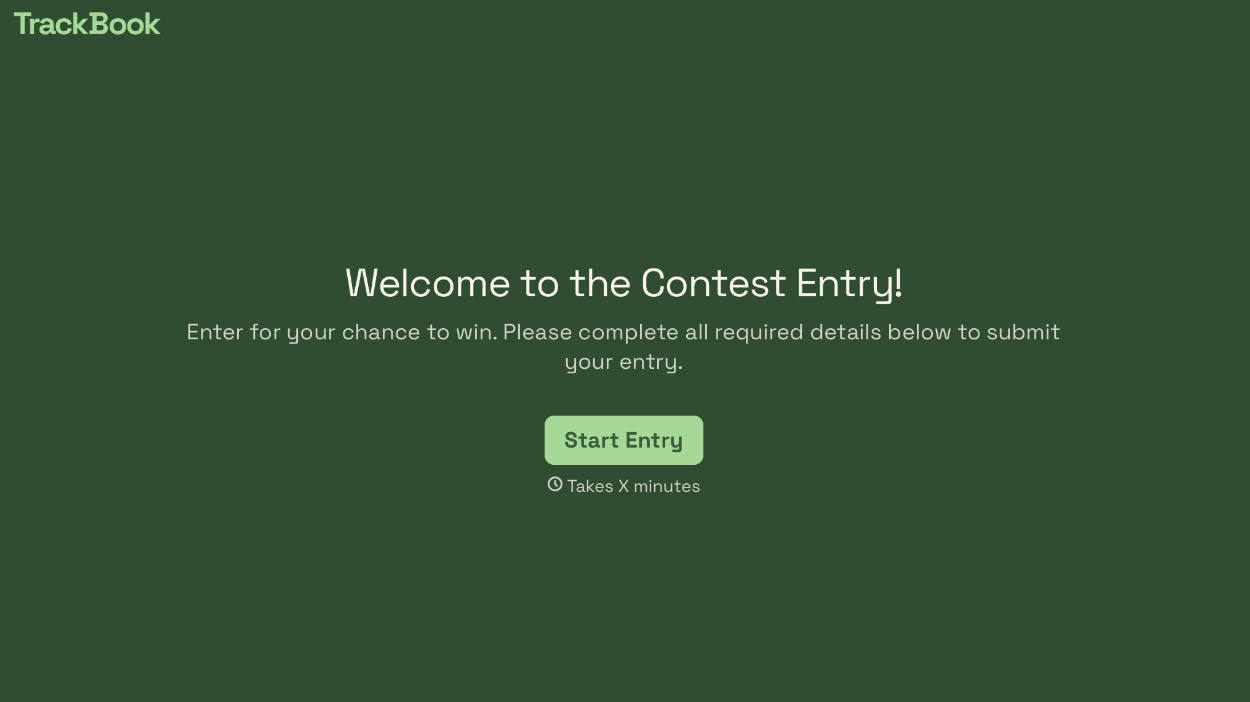 Contest Entry Form Template