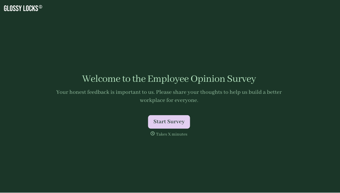 Employee Opinion Survey Form Template
