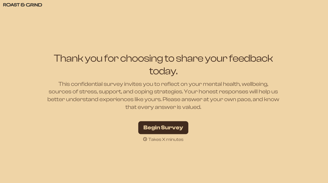 Mental Health Survey Form Template