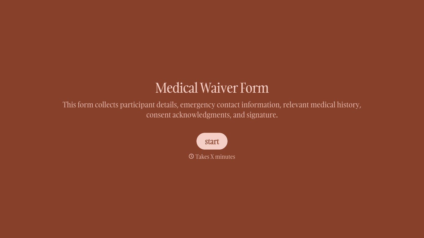 Medical Waiver Form Template