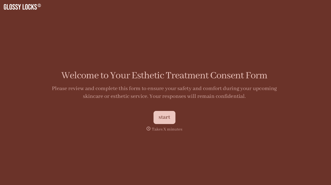 Esthetician Consent Form Template