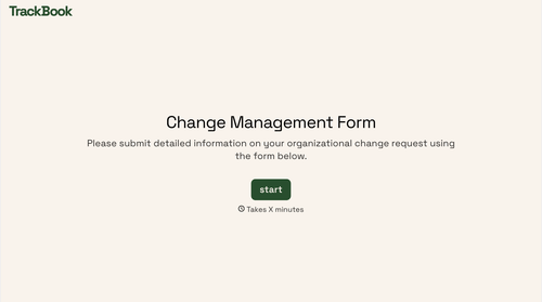 Change Management Form Template