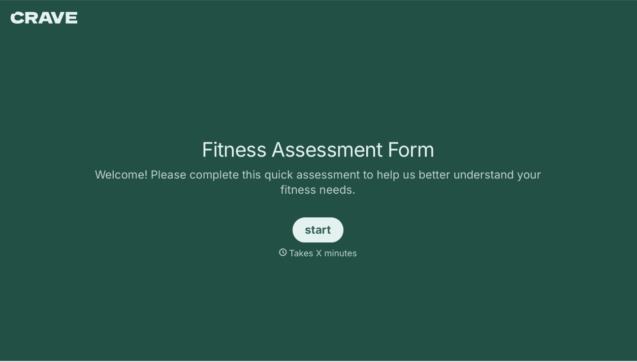 Fitness Assessment Form Template