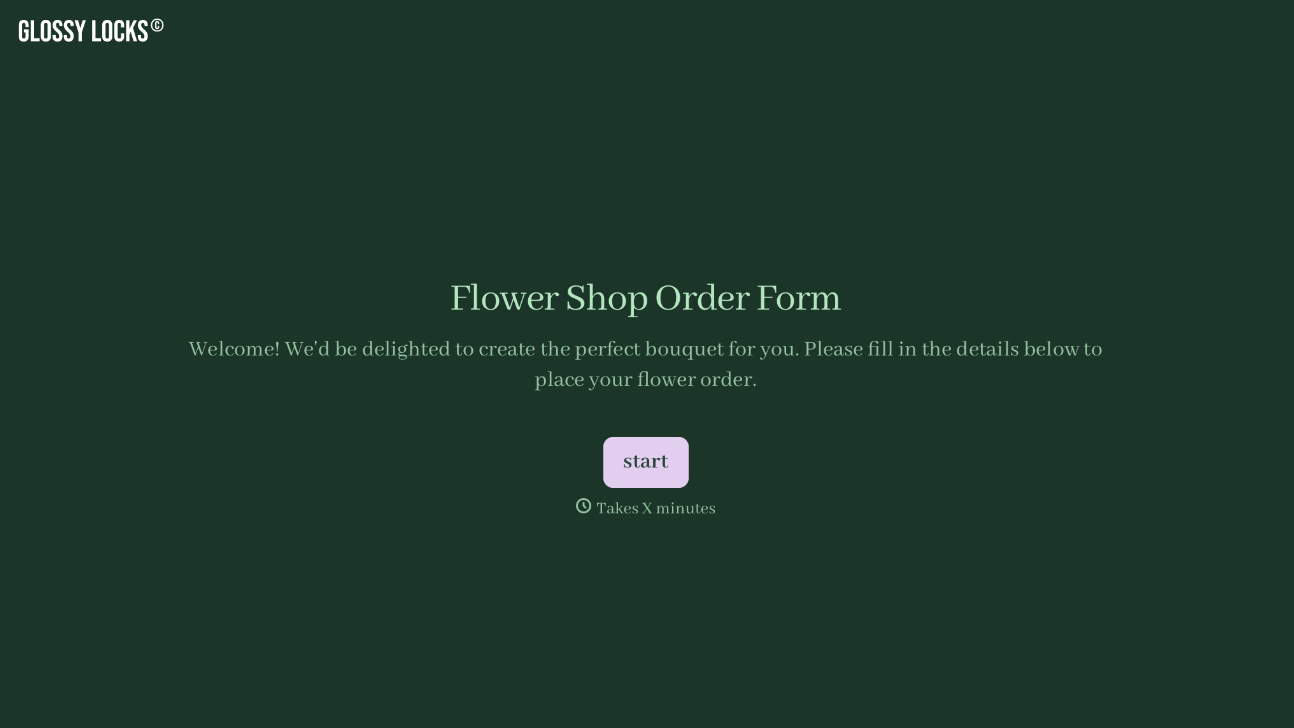 Flower Shop Order Form Template