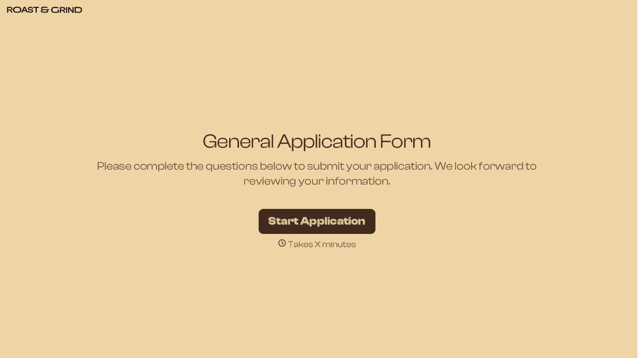 General Application Form Template