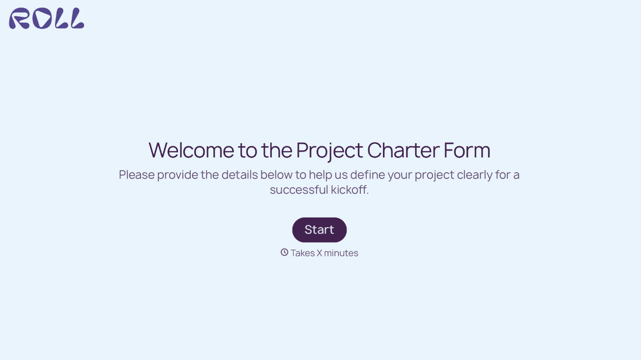 Project Charter Form Template