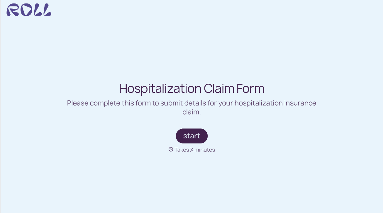 Hospitalization Claim Form Template