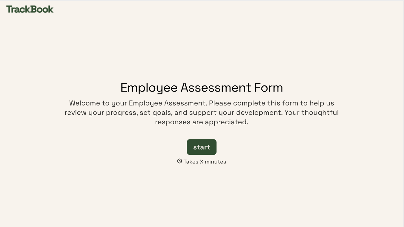 Employee Assessment Form Template