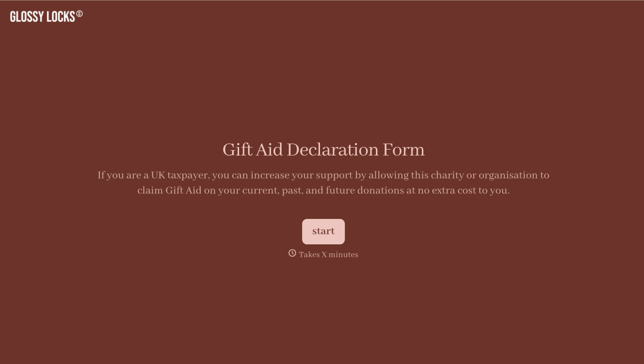 Gift Aid Declaration Form Template