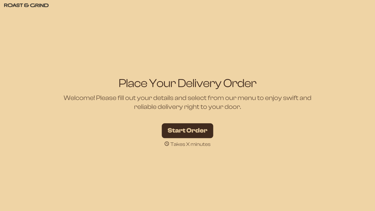 Delivery Menu Form Template
