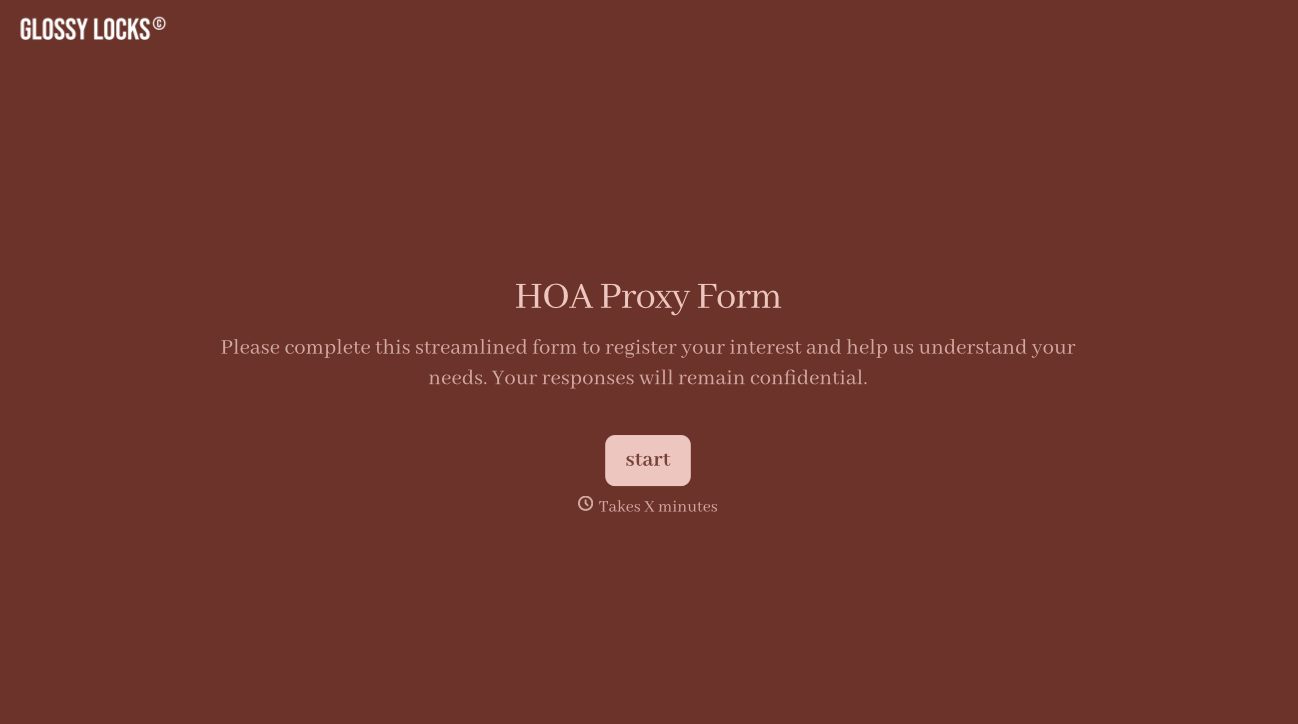 HOA Proxy Form Template
