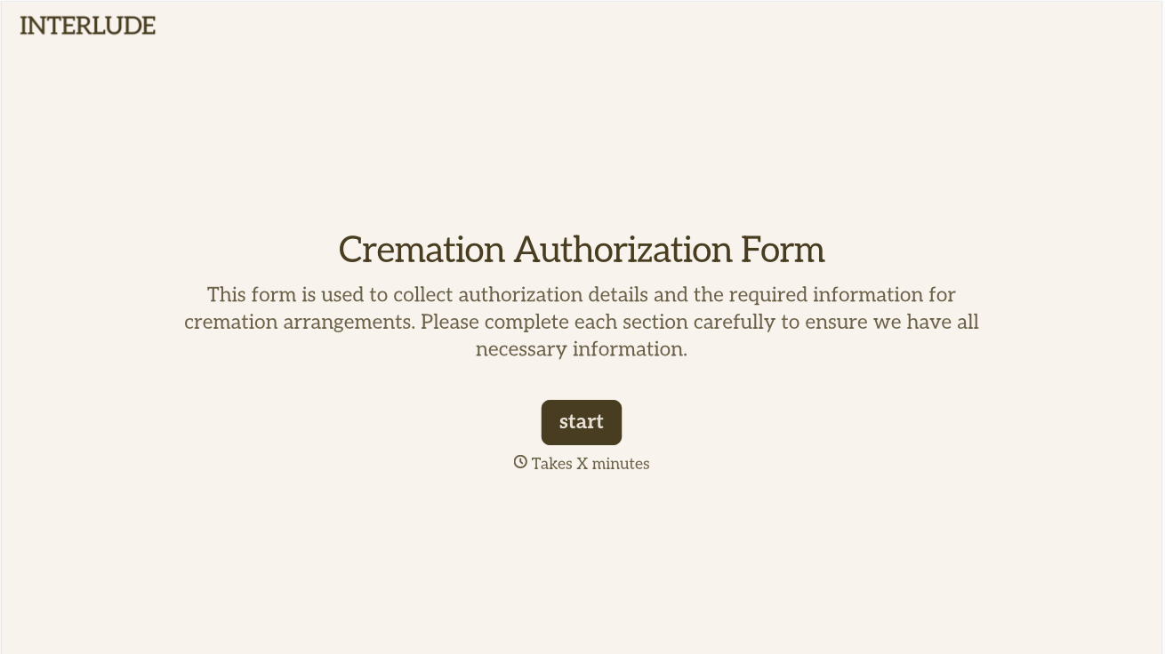 Cremation Authorization Form Template