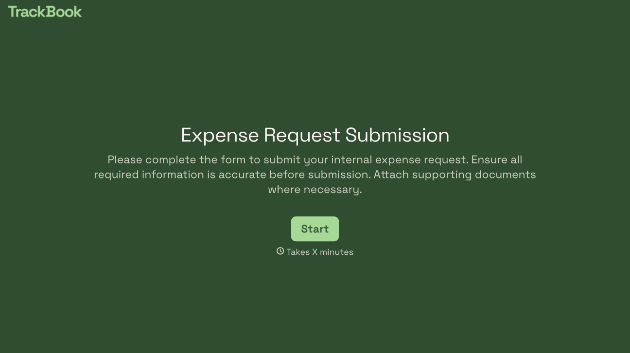 Expense Request Form Template