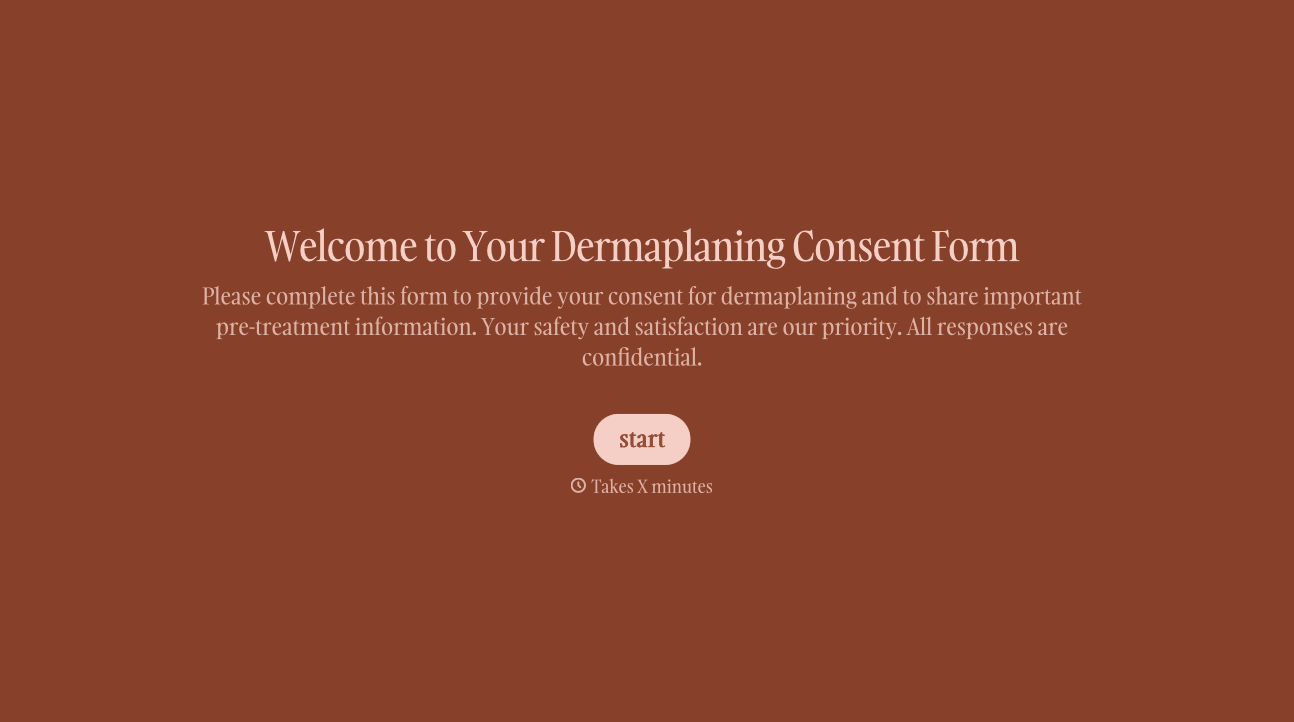 Dermaplaning Consent Form Template