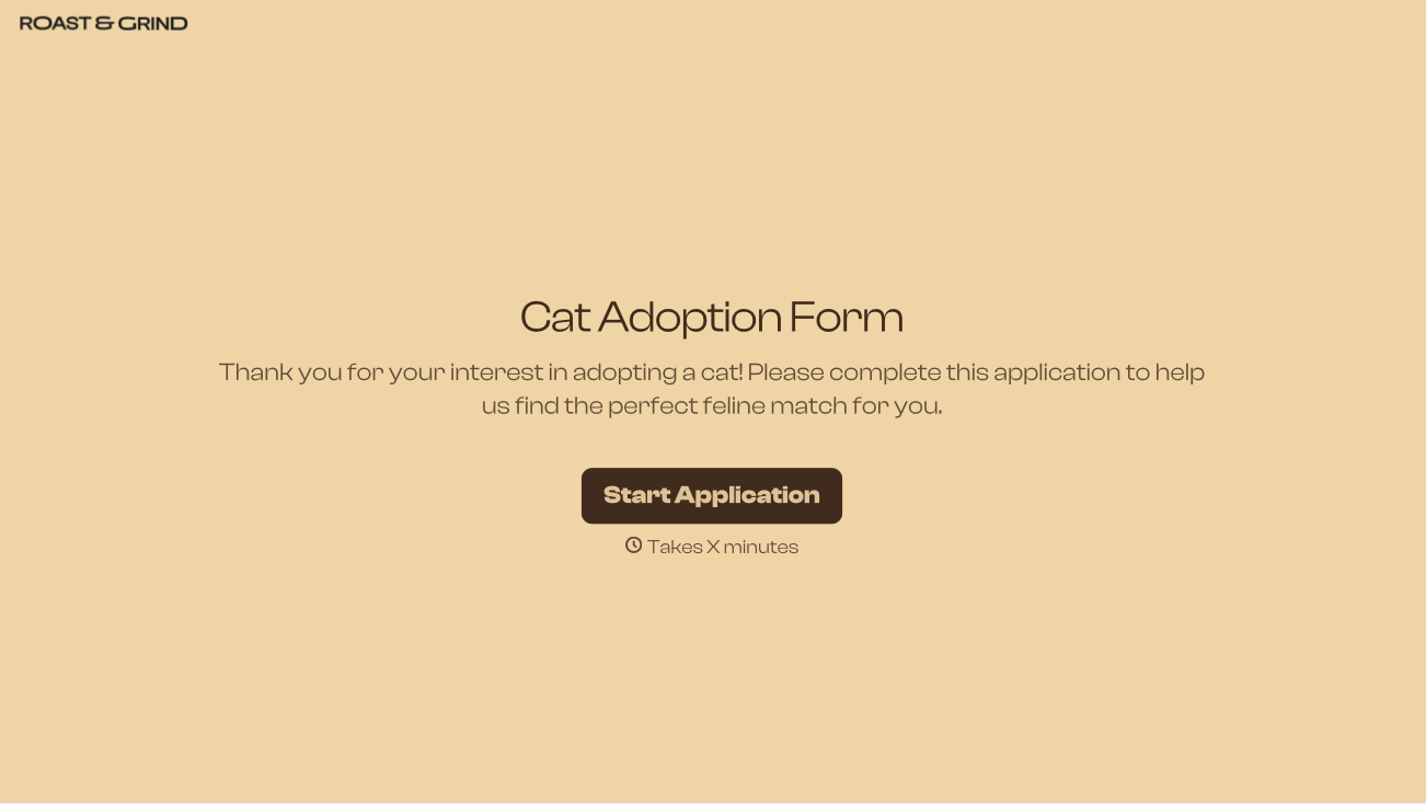 Cat Adoption Form Template