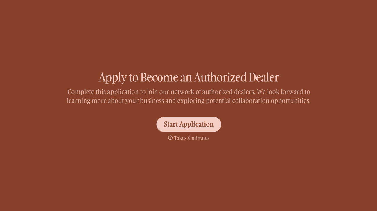 Dealer Application Form Template