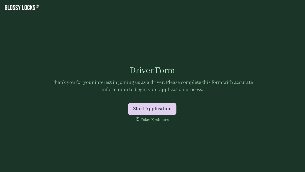Driver Form Template