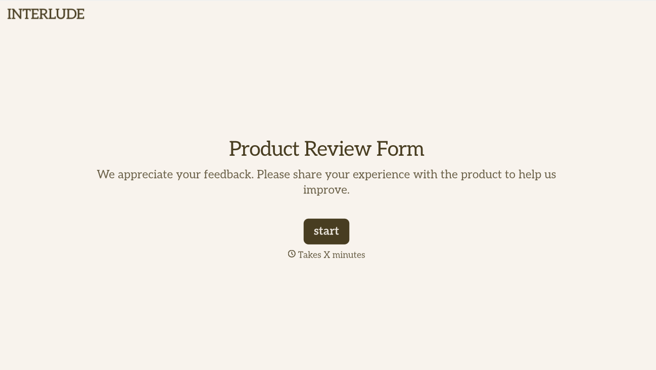 Product Review Form Template