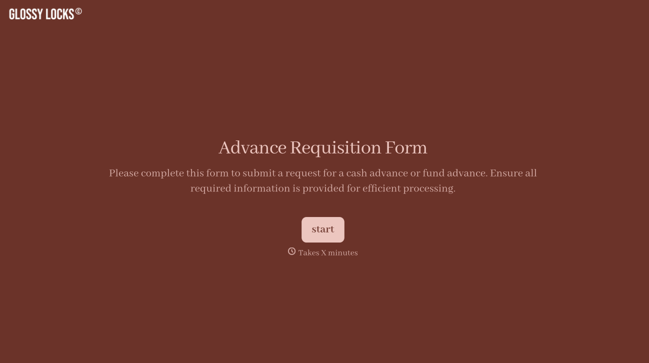 Advance Requisition Form Template