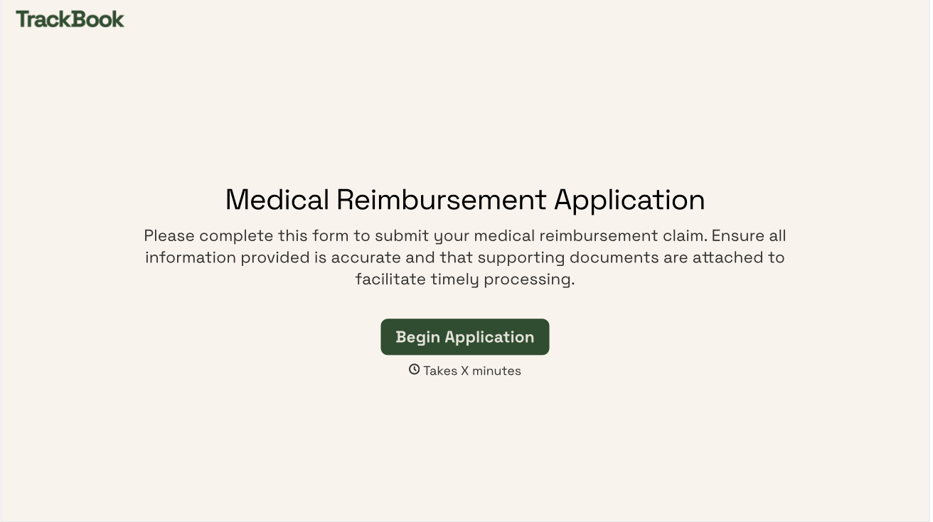 Medical Reimbursement Application Form Template