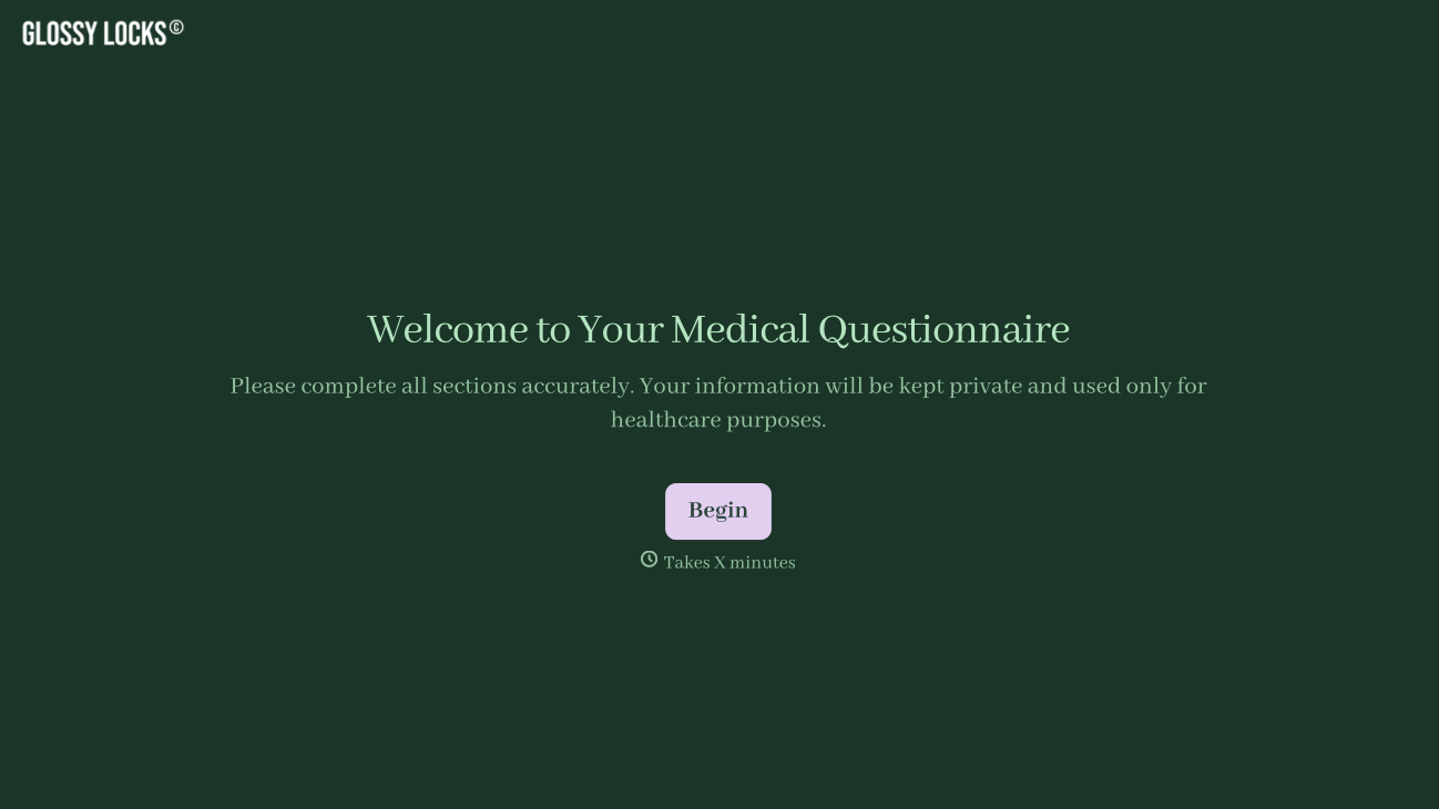 Medical Questionnaire Form Template
