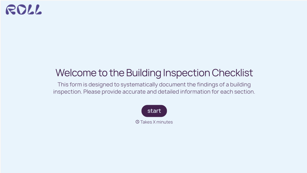 Building Inspection Checklist Form Template