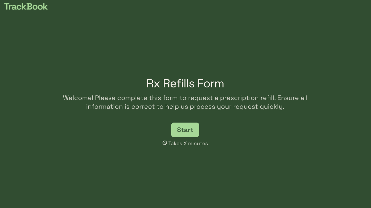 Prescription Refill Request Form Template