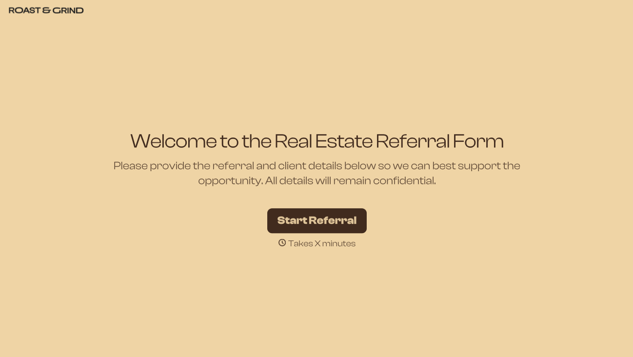Real Estate Referral Form Template