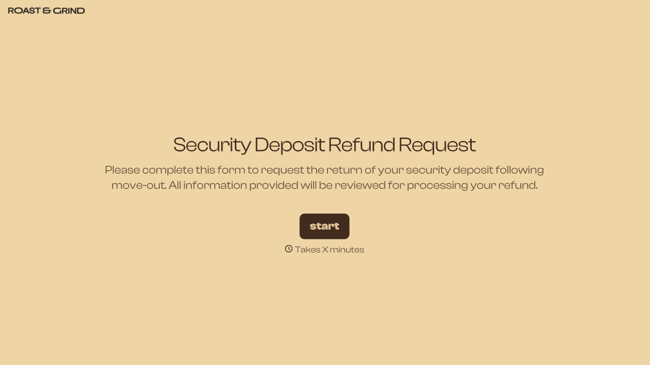 Security Deposit Refund Form Template