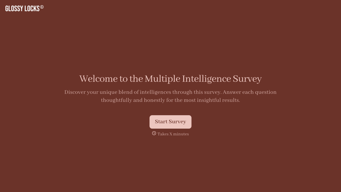 Multiple Intelligences Survey Form Template