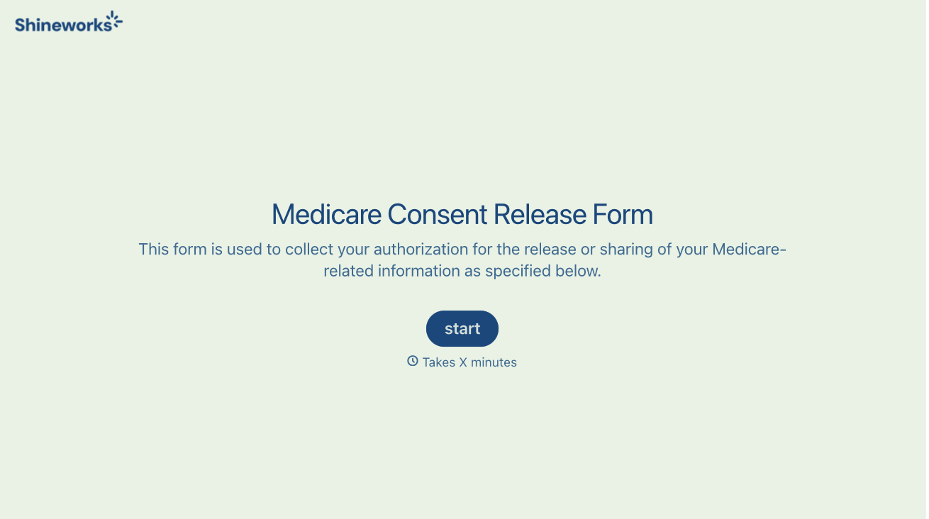 Medicare Consent and Release Form Template