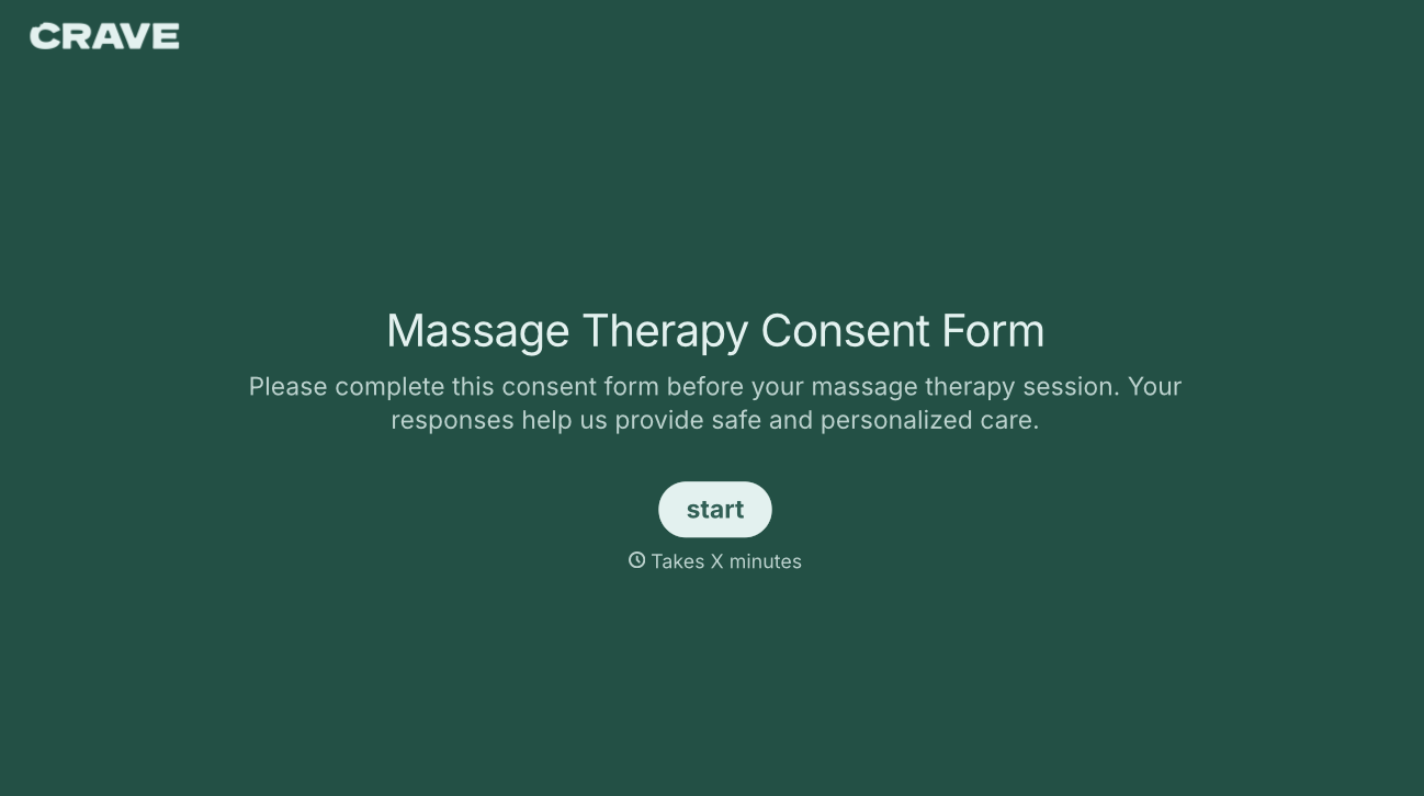 Massage Therapy Consent Form Template