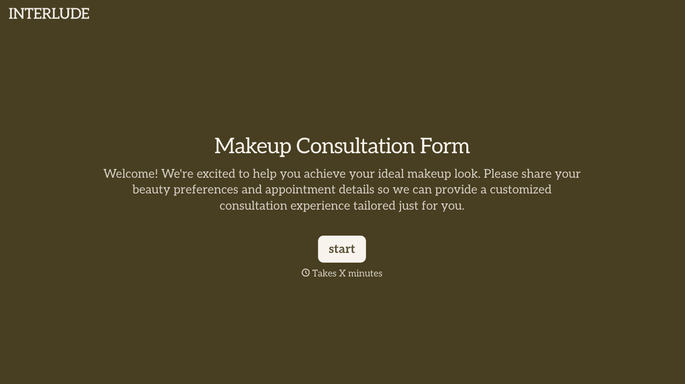 Makeup Consultation Form Template