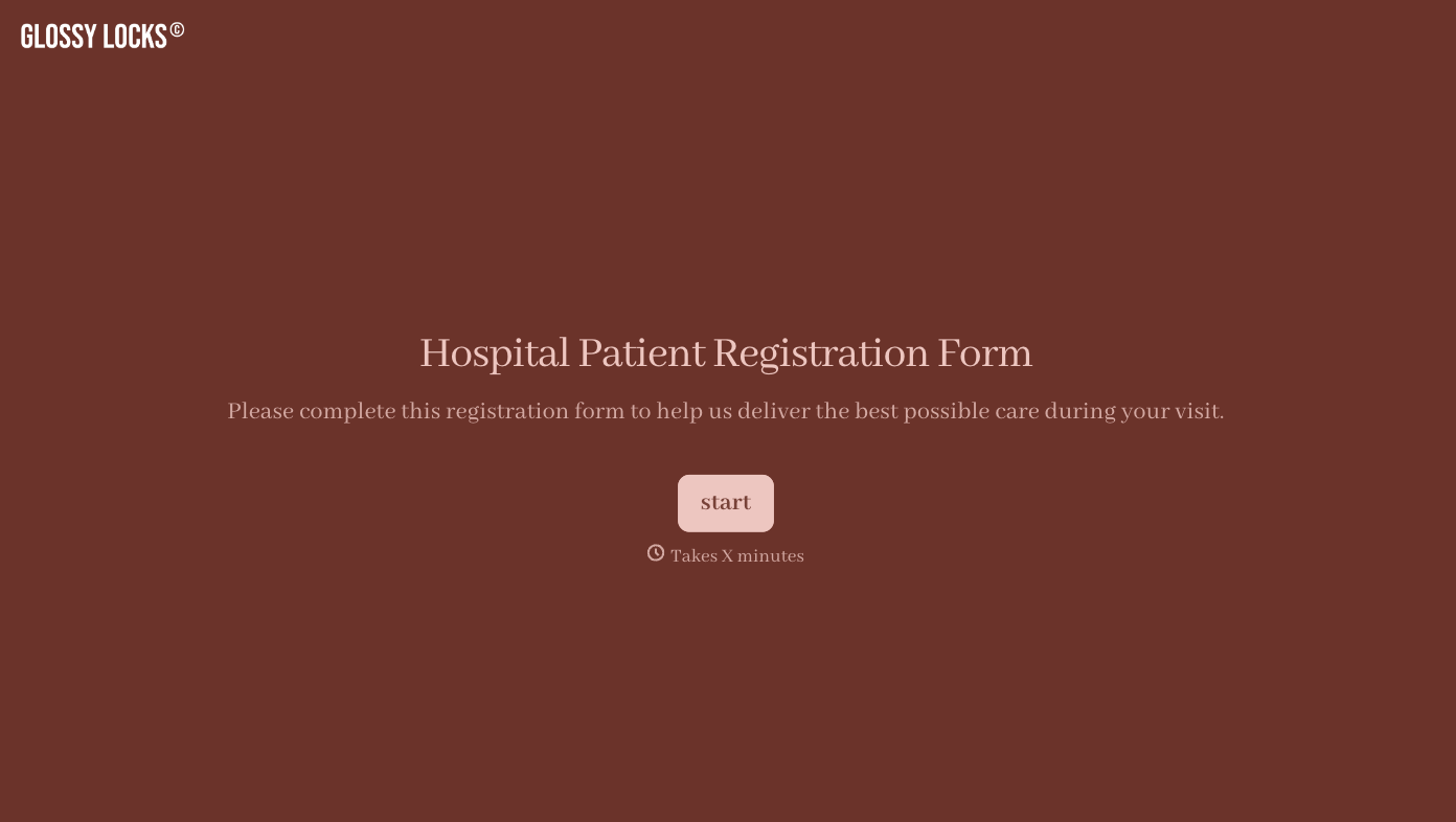 Hospital Patient Registration Form Template