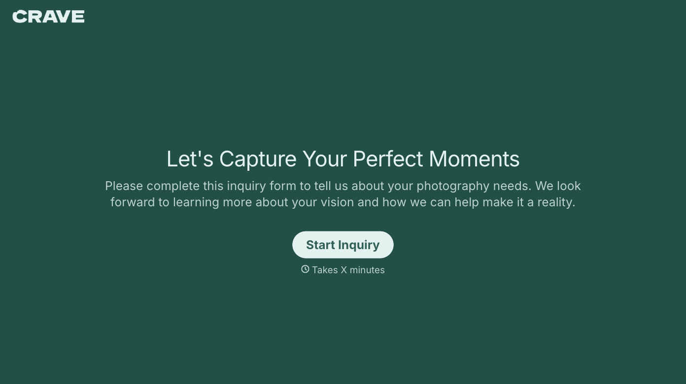 Free Photography Contact Form Template