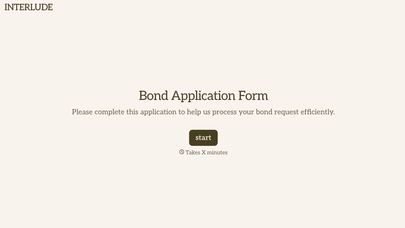 Bond Application Form Template