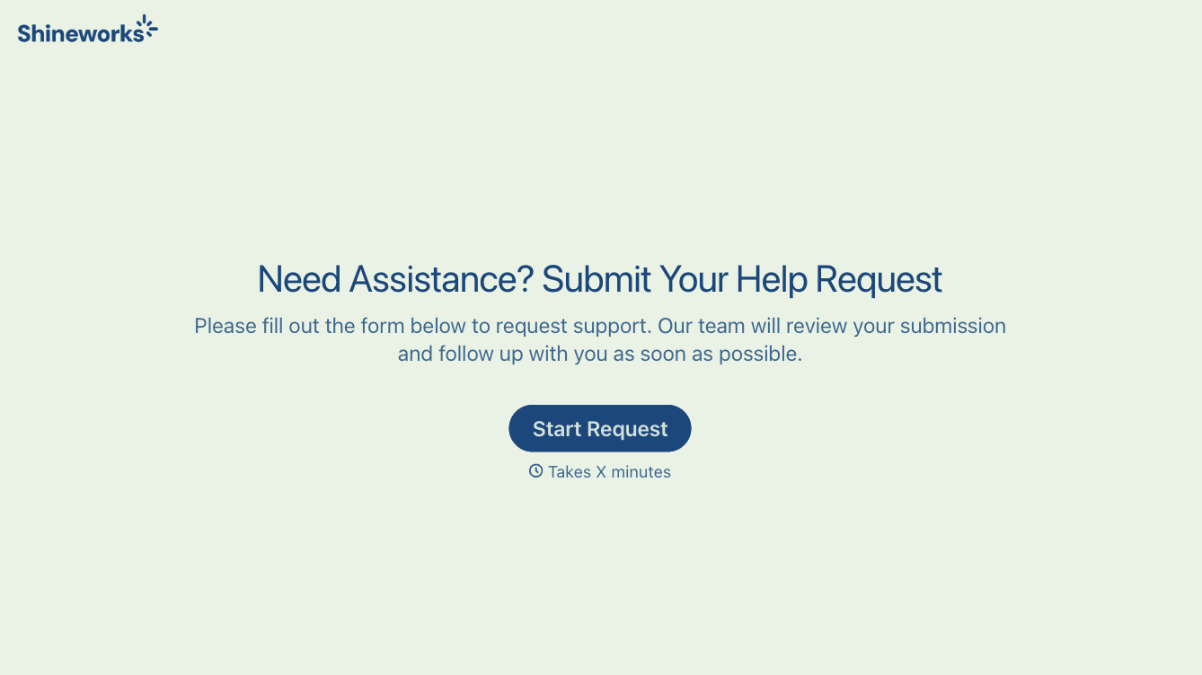 Help request form