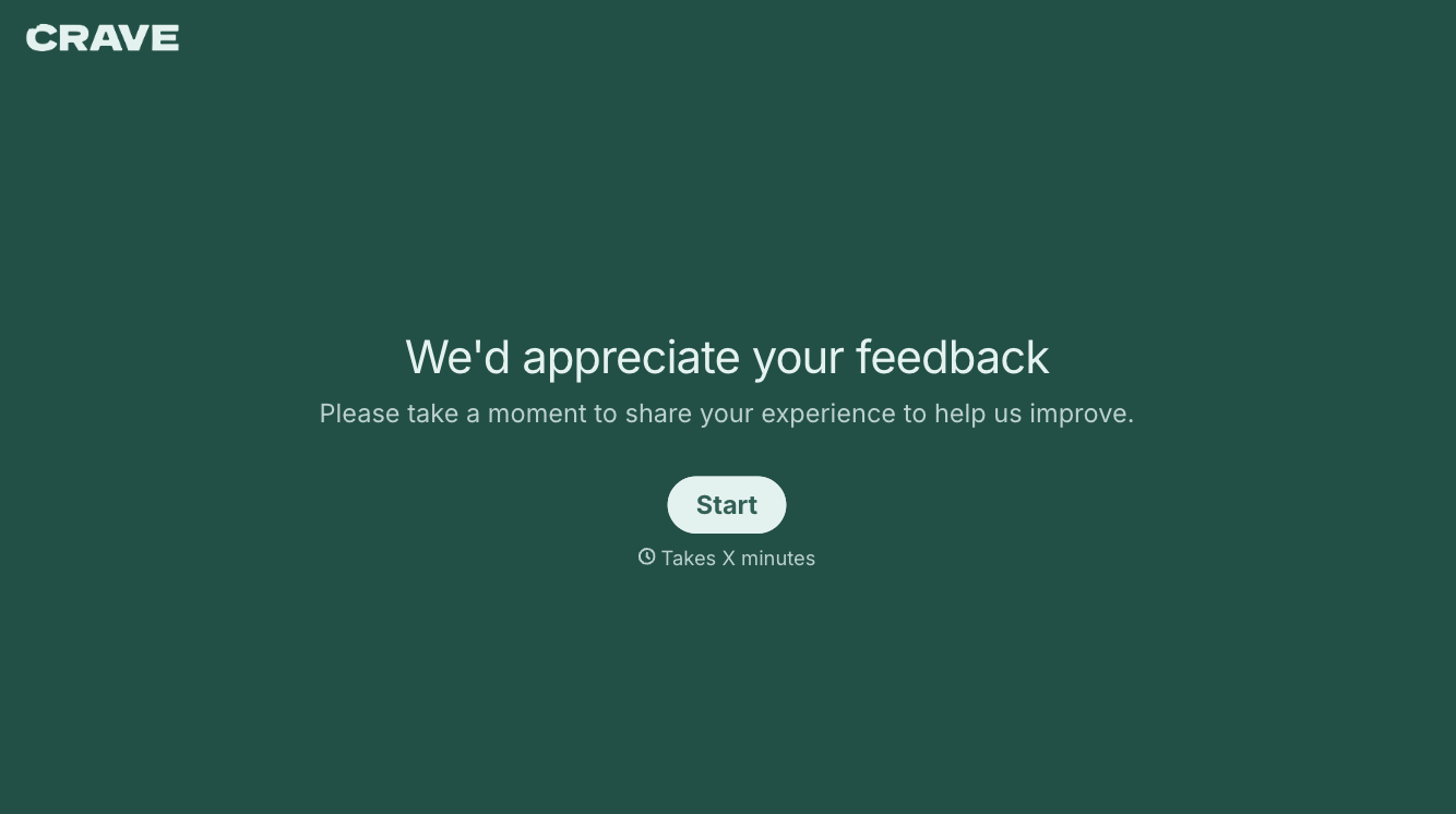 User Experience Survey Form