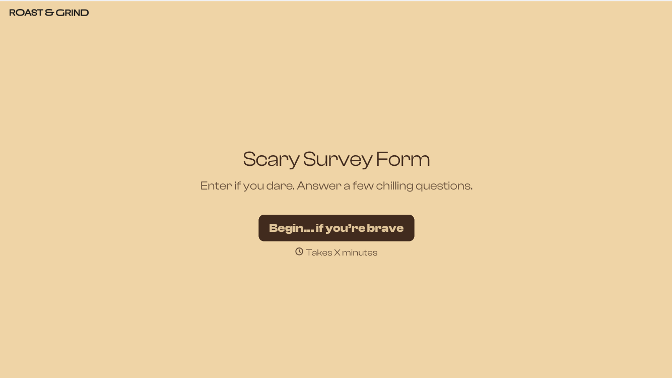 Scary Survey Form