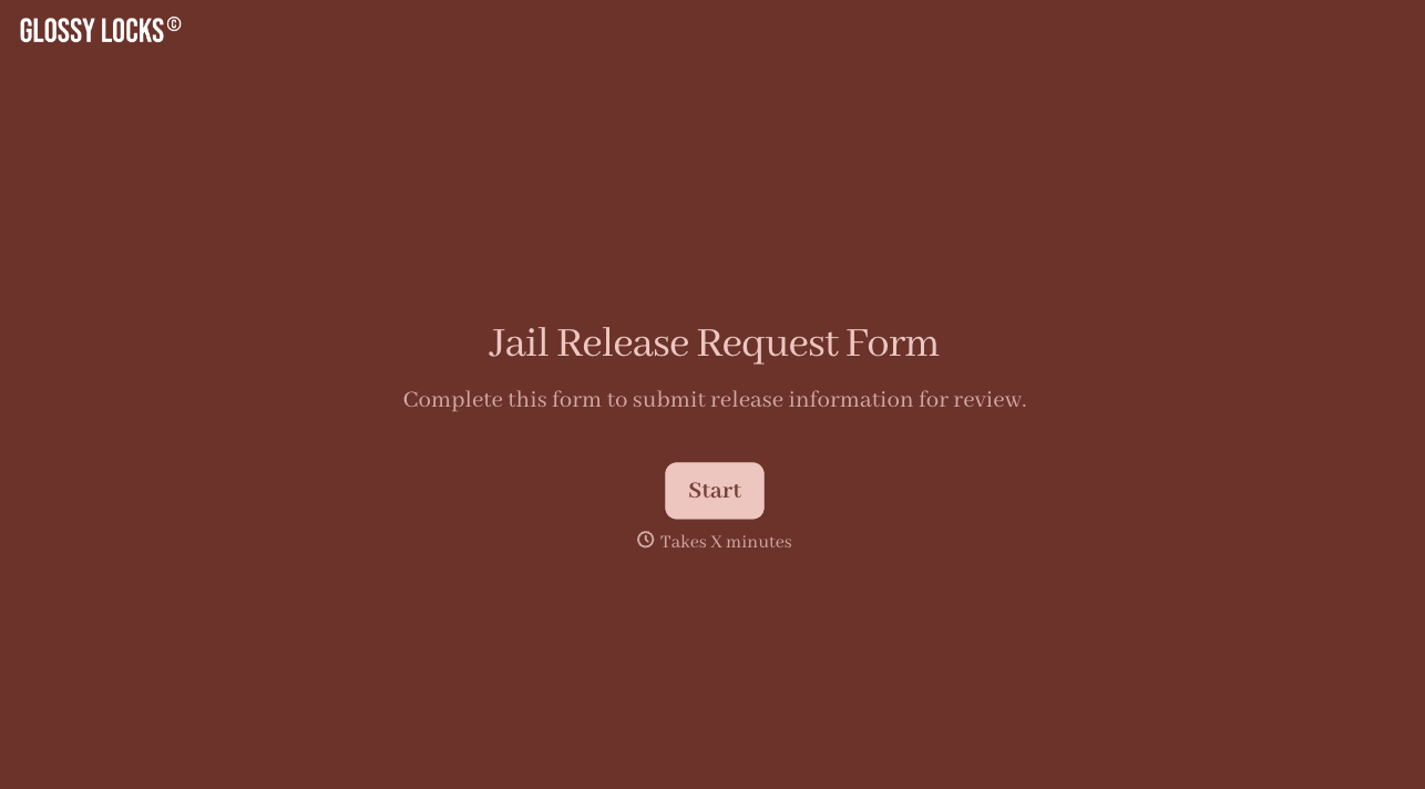 Jail Release Form Template