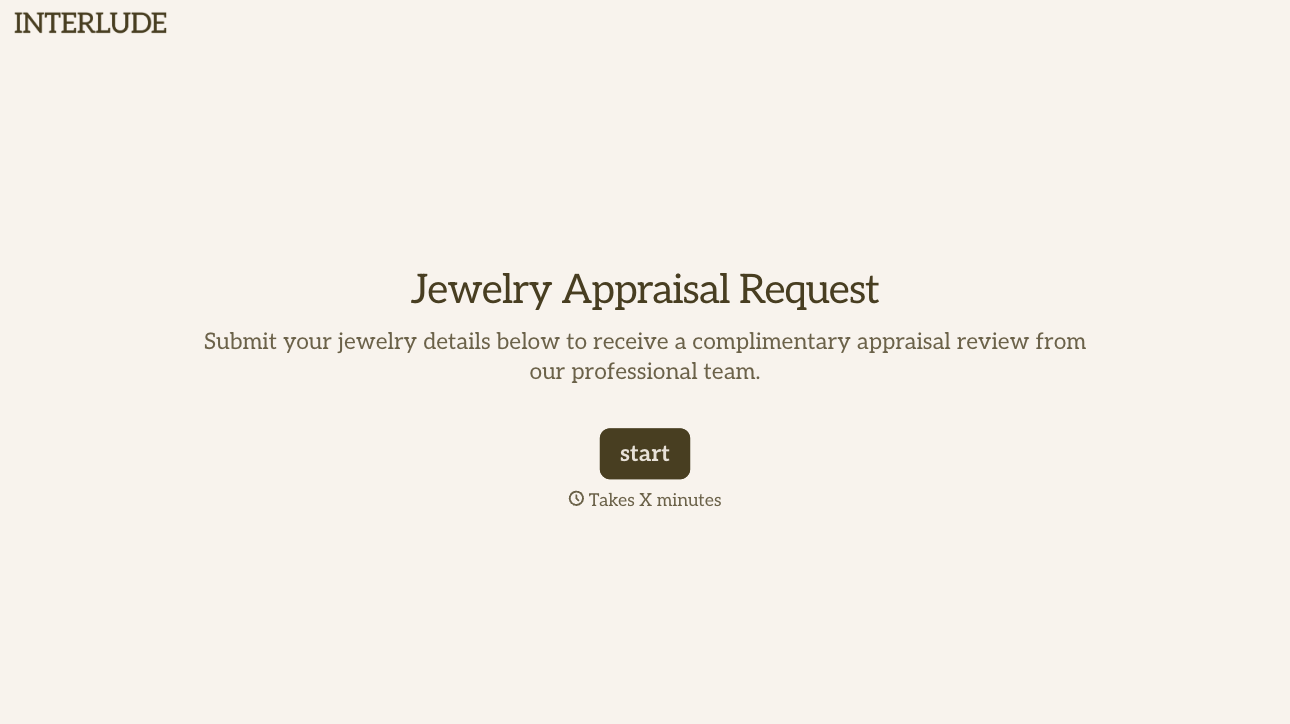 Jewelry Appraisal Form Template
